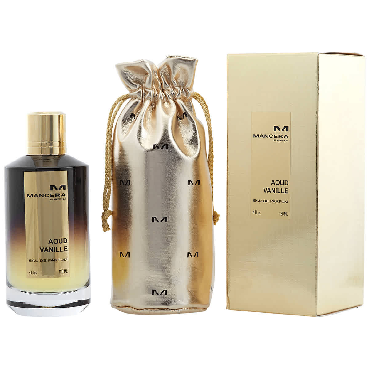Mancera Unisex Aoud Vanille EDP Spray 4 oz (120 ml)
