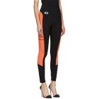 alexanderwang.t Black and Orange Swim Jersey Leggings