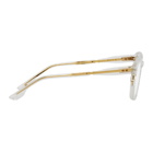 Dita Transparent and Gold Lineus Glasses