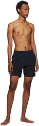 Stone Island Black Crinkled Swim Shorts