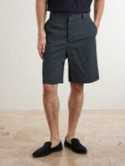 Paul Smith - Checked Wool-Blend Seersucker Shorts - Gray