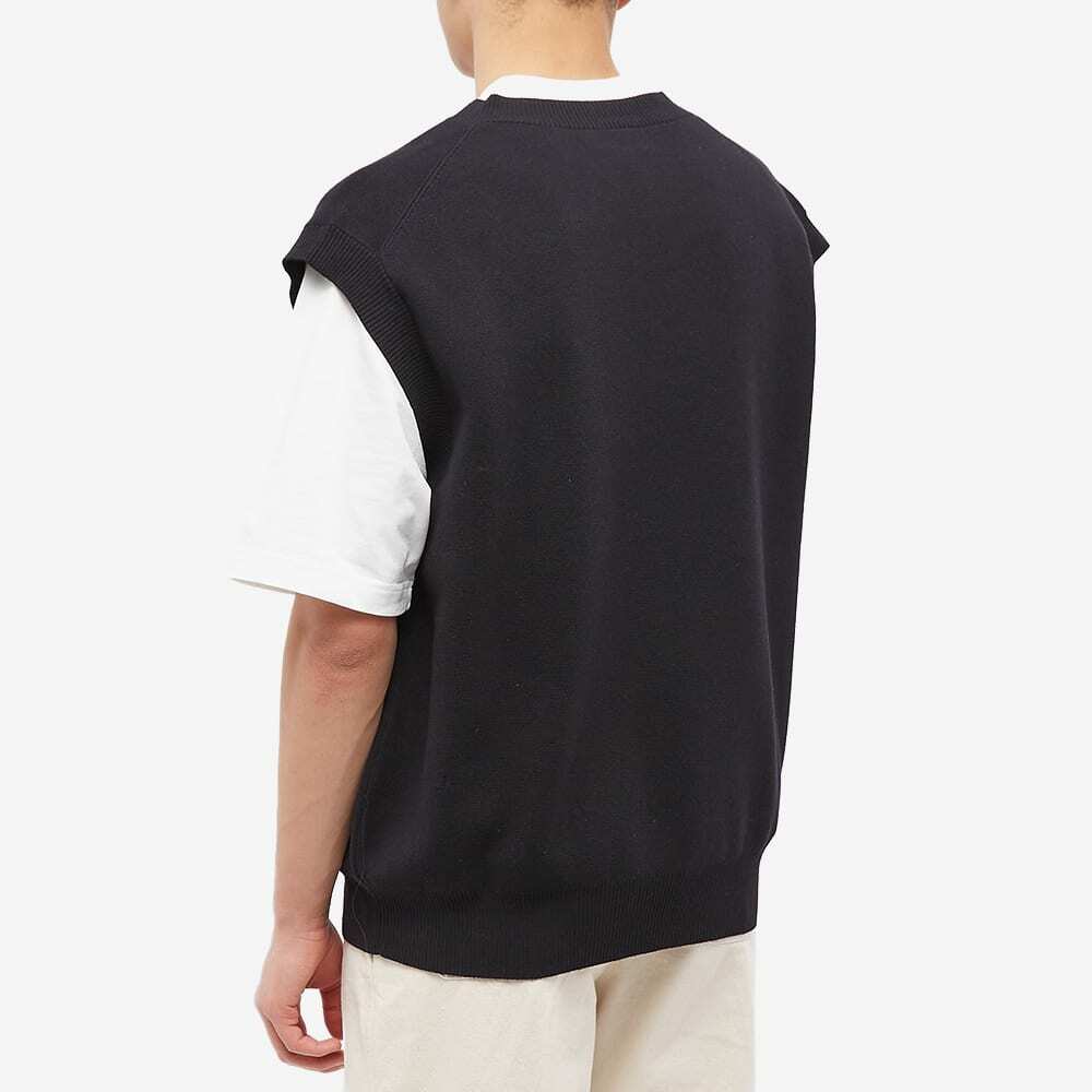 Studio Nicholson Men's Foss Knit Vest in Black Studio Nicholson
