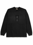 Fear of God - Oversized Printed Cotton-Jersey T-Shirt - Black