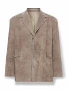 Entire Studios - Oversized Suede Blazer - Brown
