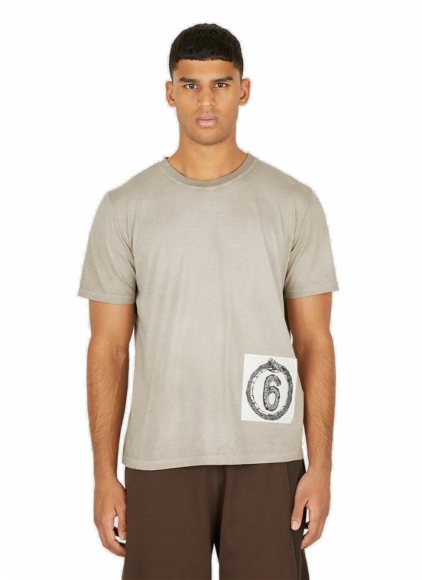 Photo: Logo Patch T-Shirt in Grey