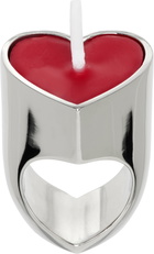 I'm Sorry by Petra Collins SSENSE Exclusive Silver D'heygere Edition Heart Candle Ring