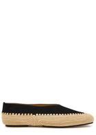 Gabriela Hearst Strength Raffia and Suede Flats Black