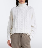 Fusalp Elwena cable-knit wool and cashmere sweater