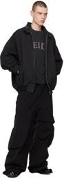 We11done Black Oversized Jacket