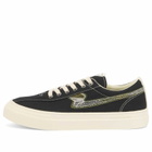 Stepney Workers Club Men's Dellow S-Strike Repair Stitch Sneaker in Black