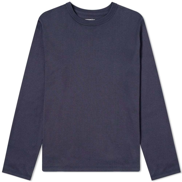 Photo: Nanamica CoolMax Loopwheel Long Sleeve Jersey Tee Navy