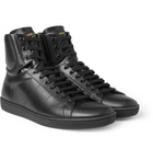 Saint Laurent - SL01H Leather High Top Sneakers - Men - Black