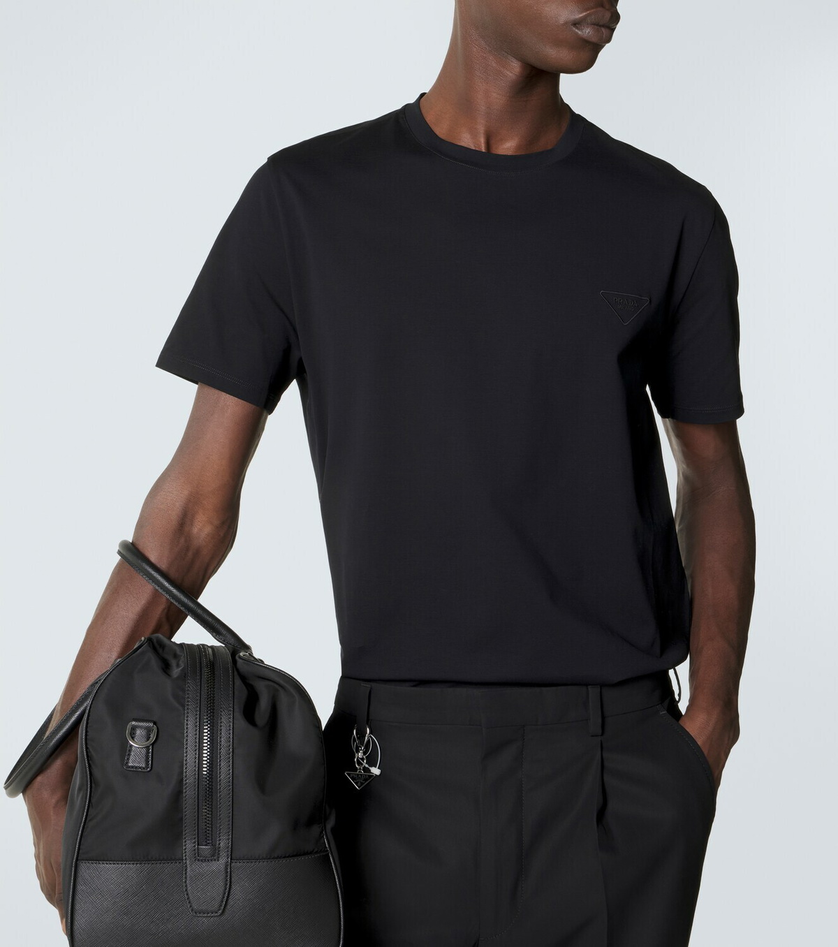 Prada Cotton-blend jersey T-shirt