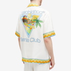 Casablanca Men's Tennis Club Silk Vacation Shirt in Afro Cubism