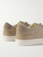 Common Projects - Bball Suede-Trimmed Leather Sneakers - Brown