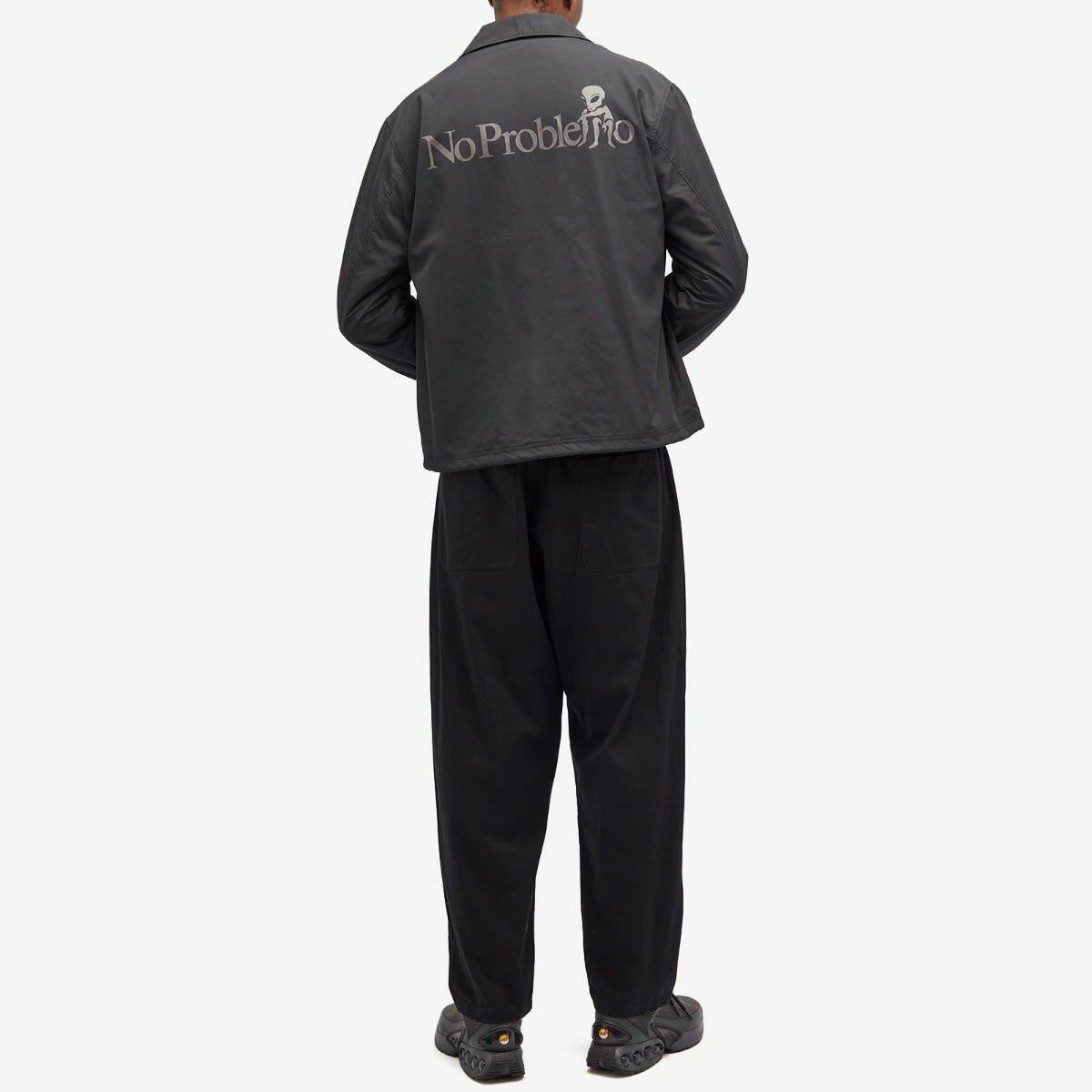 No Problemo Men's Coach Jacket in Black