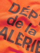 GALLERY DEPT. - French Collector Logo-Print Cotton-Jersey T-Shirt - Orange