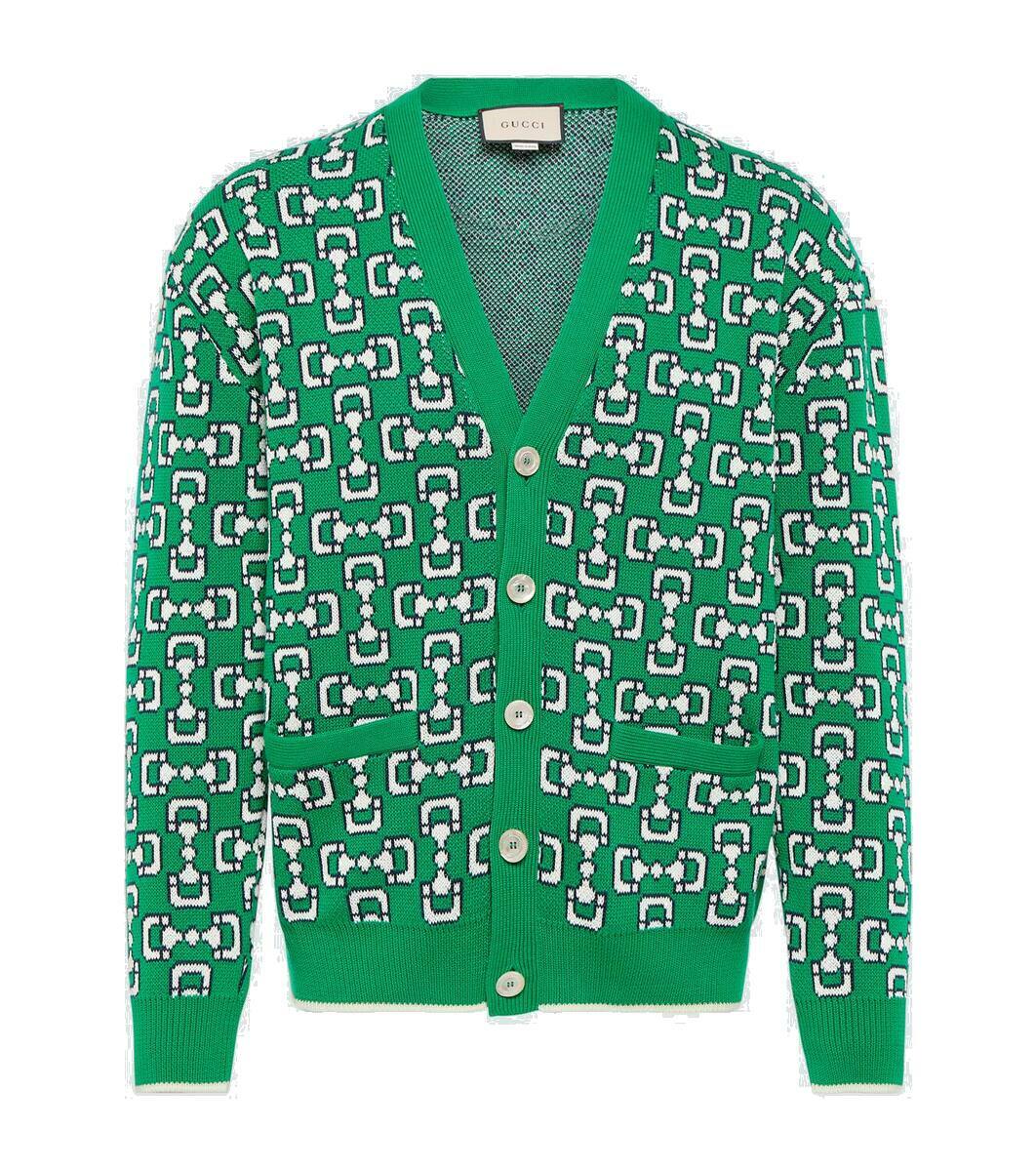 Printed Pique Cardigan