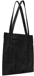 CARNET-ARCHIVE Black Hand Coated Weathered Wall Tote