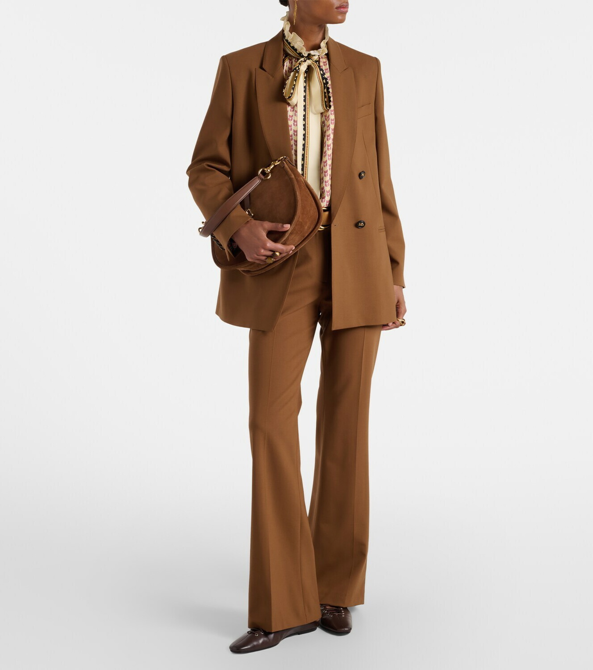 Etro Wool-blend bootcut pants