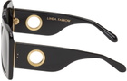 LINDA FARROW Black Sierra Sunglasses