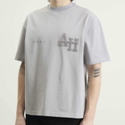 ANNIE HOOD Men's College T-Shirt in Washed Grey