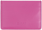 GANNI Pink Bou Card Holder