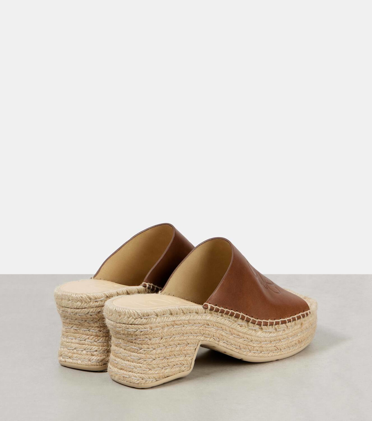 Loewe Paula's Ibiza Petal 80 leather espadrille wedges