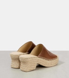 Loewe Paula's Ibiza Petal 80 leather espadrille wedges