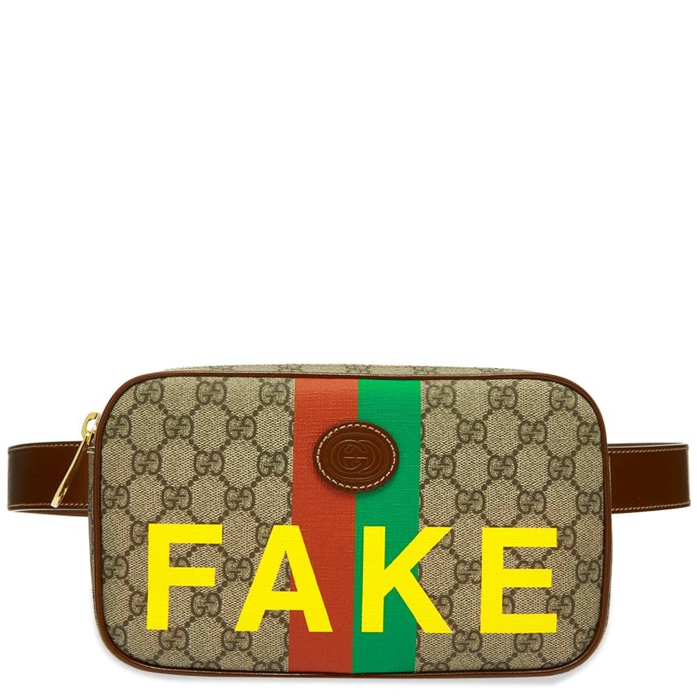 Jumbo GG belt bag in camel and ebony GG canvas | GUCCI® US