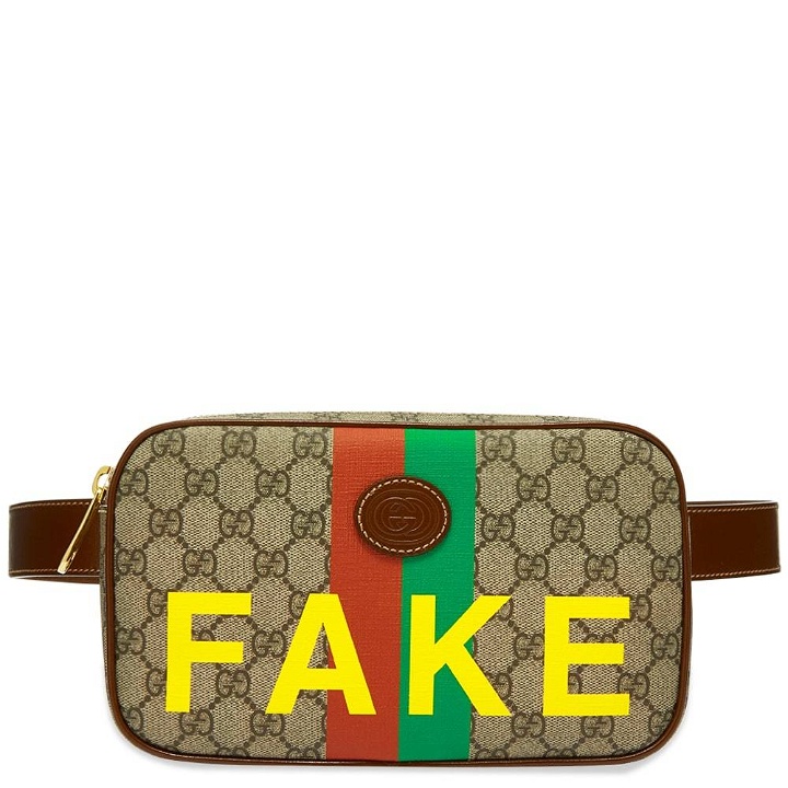 Photo: Gucci Fake Not Supreme Logo Waist Bag