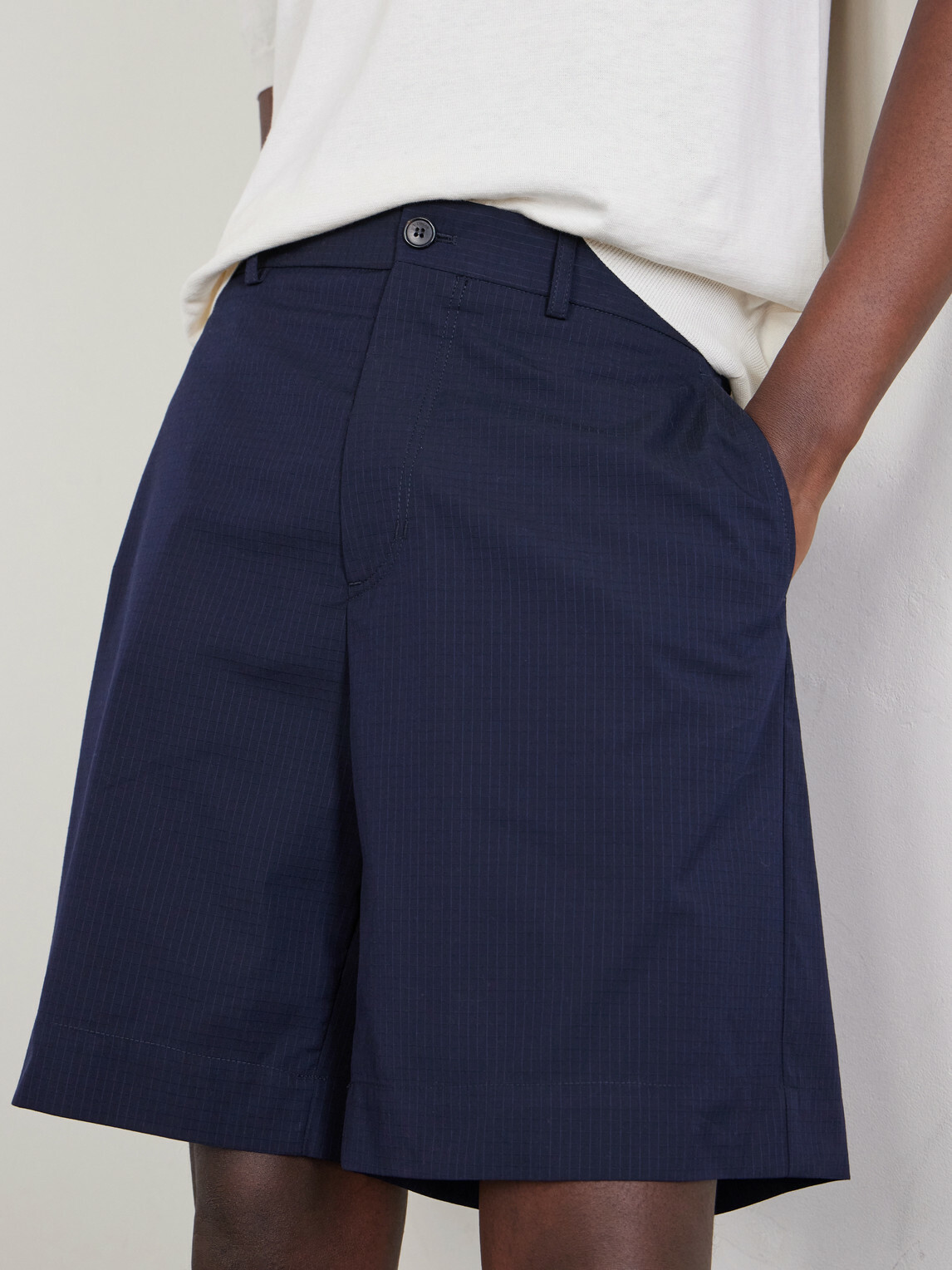 Slowear - Cotton-Ripstop Shorts - Blue
