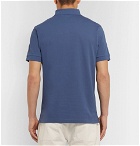 Sunspel - Pima Cotton-Piqué Polo Shirt - Men - Blue