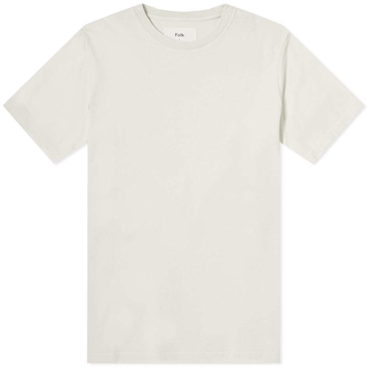 Photo: Folk Contrast Fabric Sleeve Tee