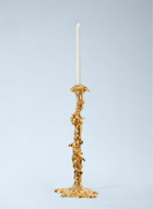 POLSPOTTEN Textured Metal Candlestick