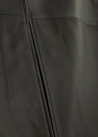Arma Arkina Panelled Leather Midi Skirt Brown