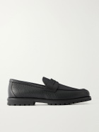 Zegna - Full-Grain Leather Loafers - Black