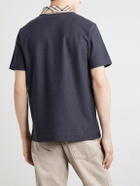 Burberry - Checked Cotton-Piqué Polo Shirt - Gray