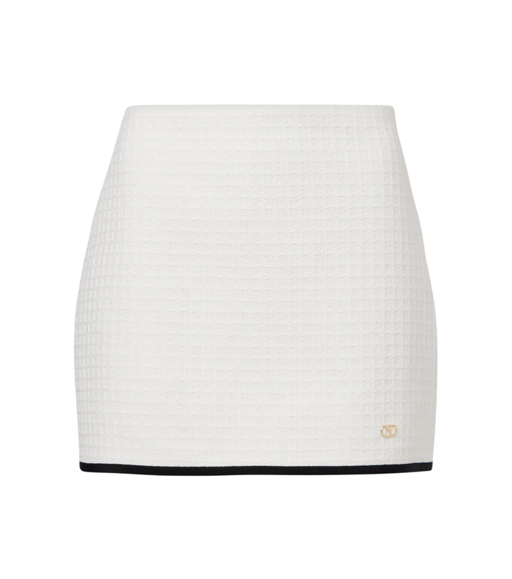 Photo: Valentino Cotton tweed miniskirt