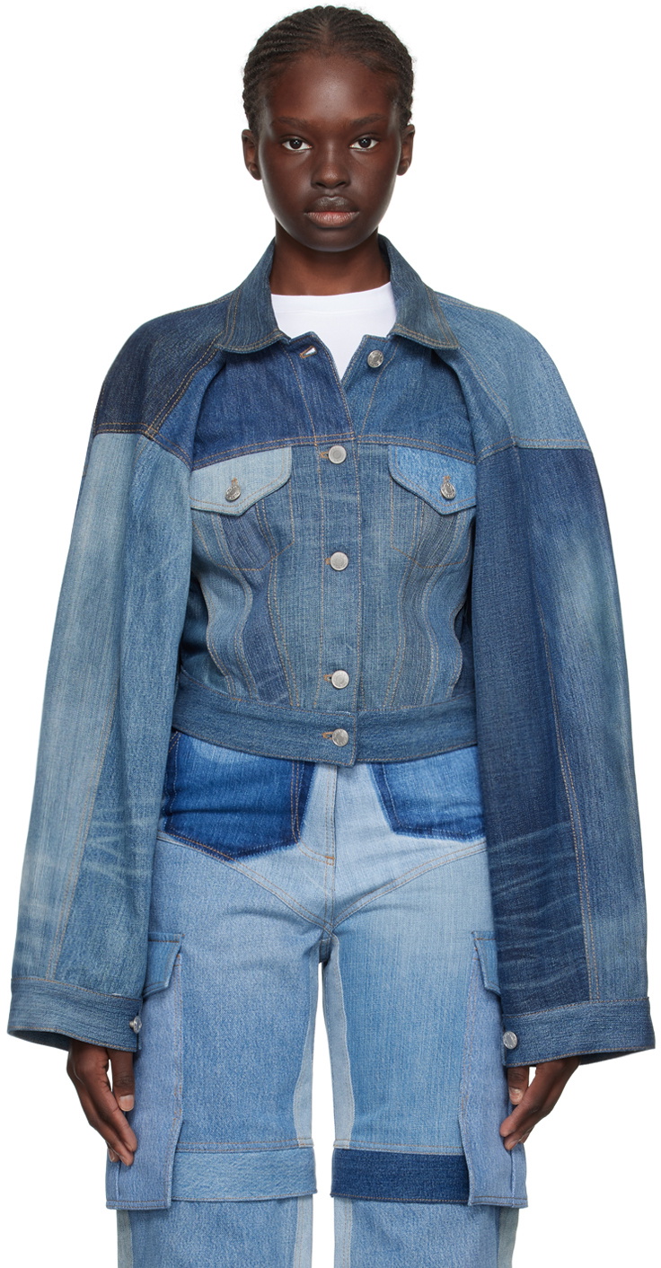 SRVC Blue Slouch Denim Jacket