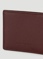 Intreccio Cardholder in Burgundy