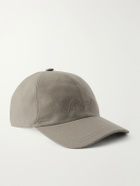 Brioni - Logo-Embroidered Cashmere-Blend Baseball Cap - Neutrals