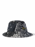 KAPITAL - Logo-Appliquéd Bandana-Print Cotton Bucket Hat