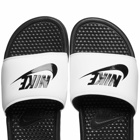 Nike Men's Benassi JDI in White/Black