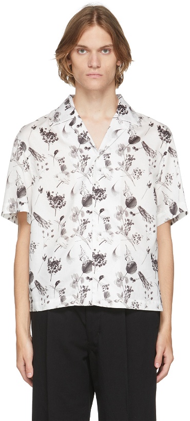Photo: Deveaux New York White Floral Resort Short Sleeve Shirt