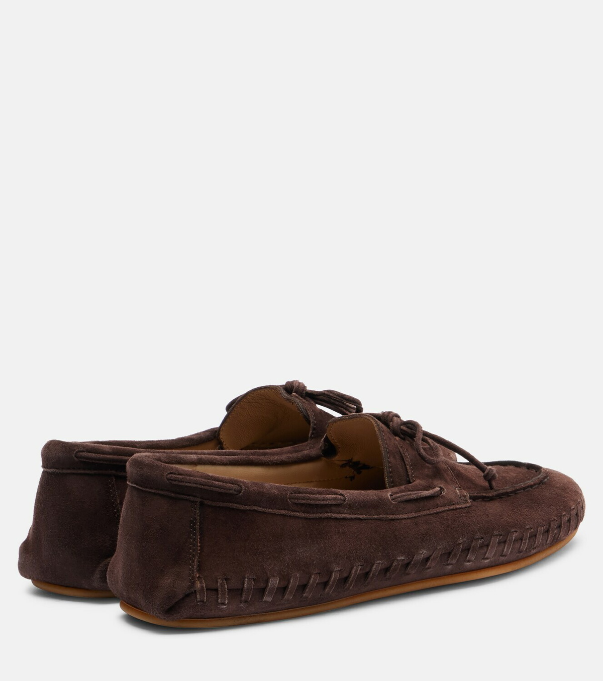 Le Monde Béryl Driver embroidered suede loafers