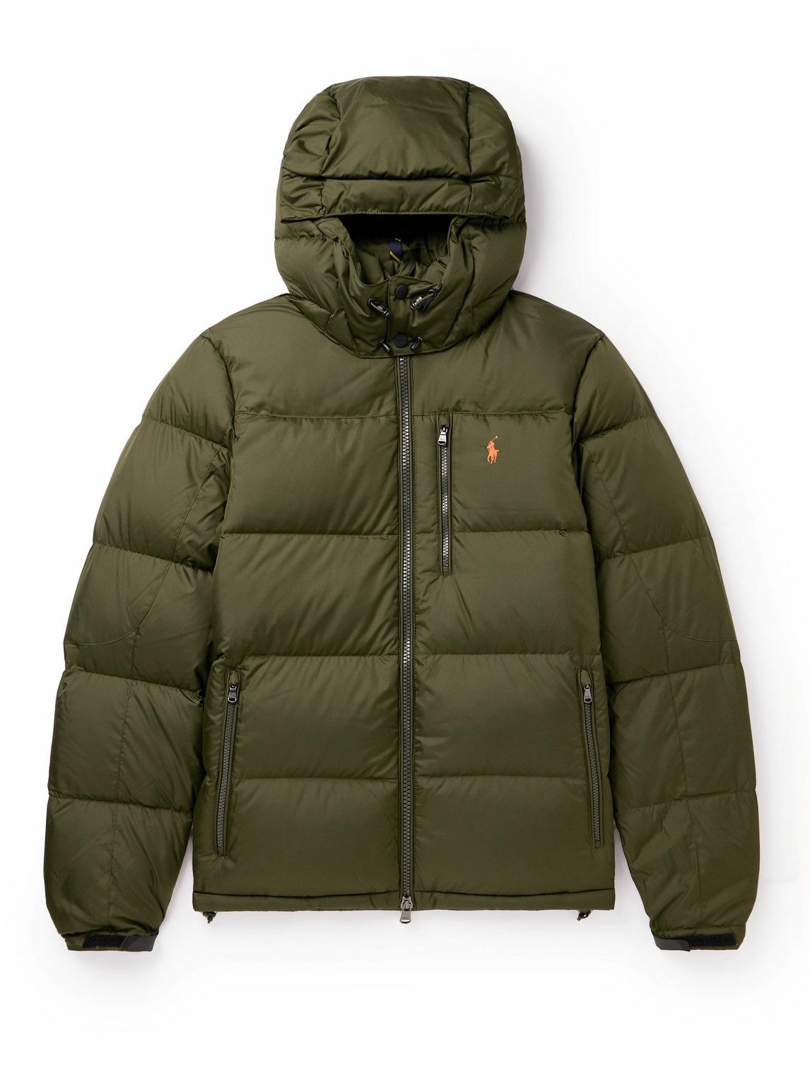Photo: Polo Ralph Lauren - Logo-Embroidered Quilted Recycled-Ripstop Hooded Down Jacket - Green