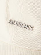 Jacquemus - Gadjo Logo-Embellished Cotton-Twill Baseball Cap - Neutrals