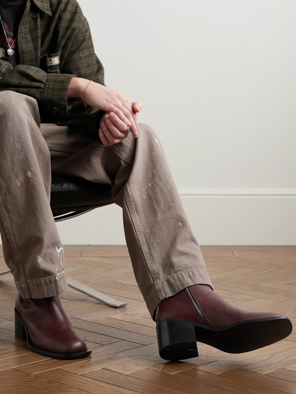 Enfants Riches Déprimés - Frankie Leather Boots - Burgundy