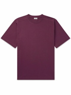 Burberry - Logo-Embroidered Cotton-Jersey T-Shirt - Purple